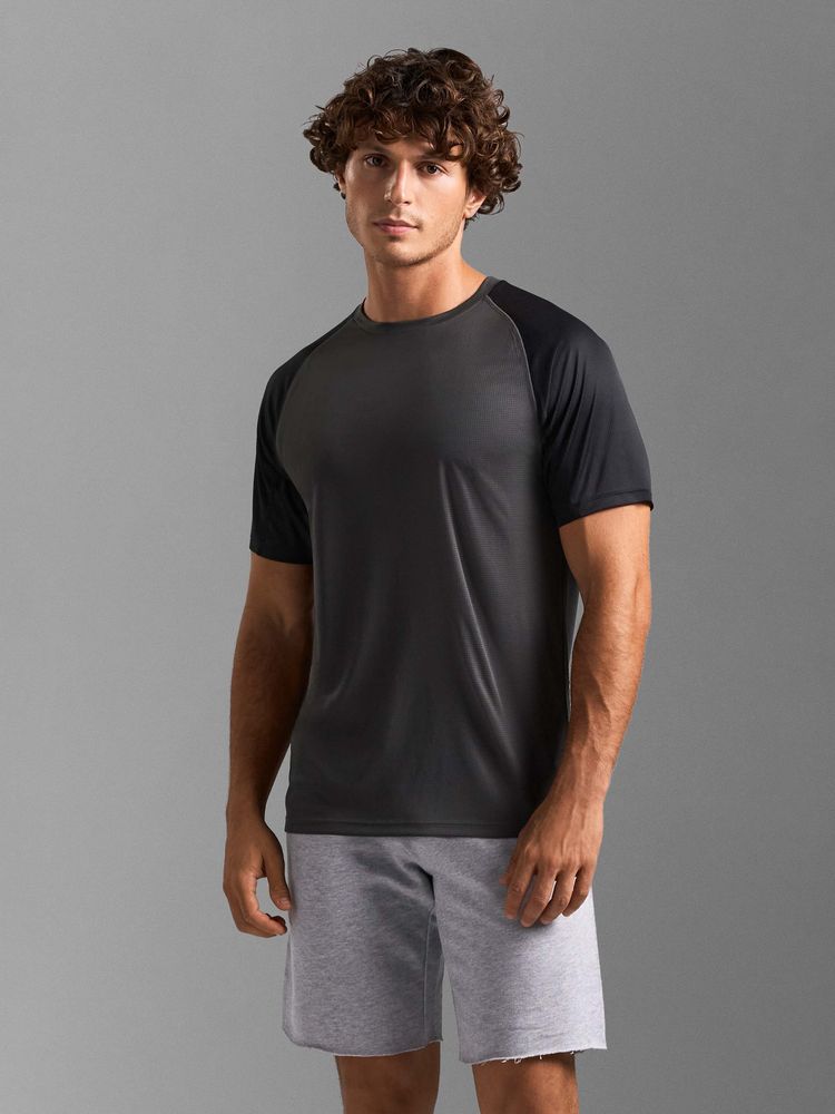 Футболка спортивная унисекс Vortex, черная