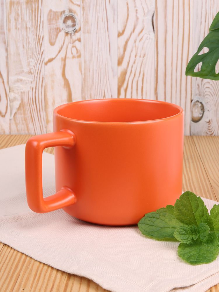 Чашка Jumbo в коробке матовая, оранжевая