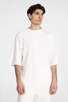 Футболка унисекс T1, молочно-белая, размер XL/XXL