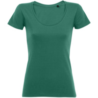 Футболка женская Metropolitan, изумрудно-зеленая, размер XXL