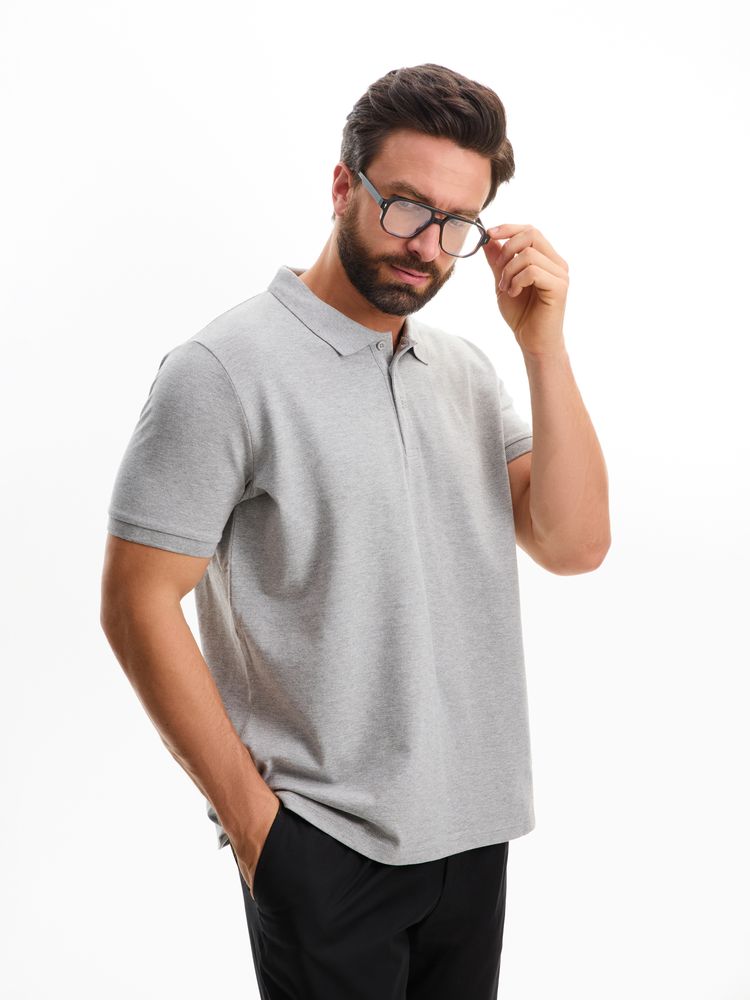 Рубашка поло мужская Phoenix Men, серый меланж