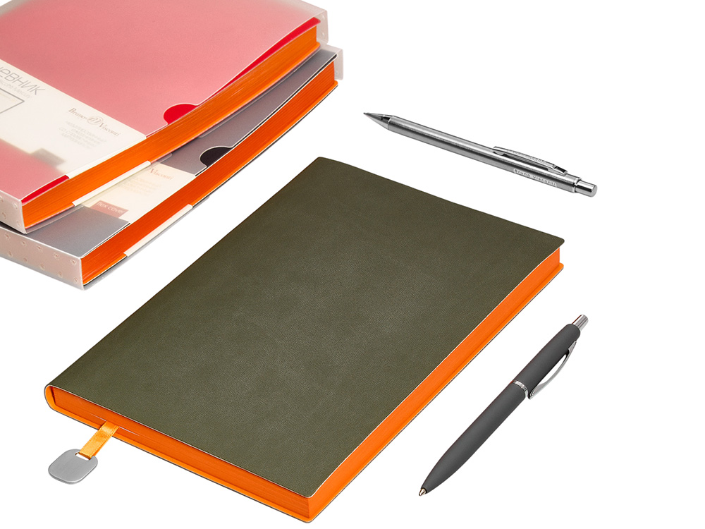 Ежедневник А5 недатированный Mercury, серый