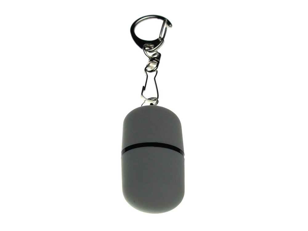 USB 2.0- флешка Goutte Soft-touch на 128 Гб каплевидной формы