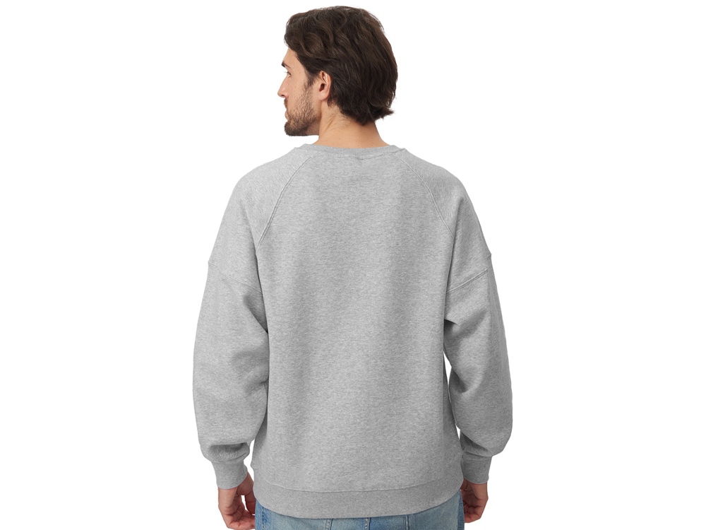 Свитшот оверсайз Paris, унисекс, серый меланж