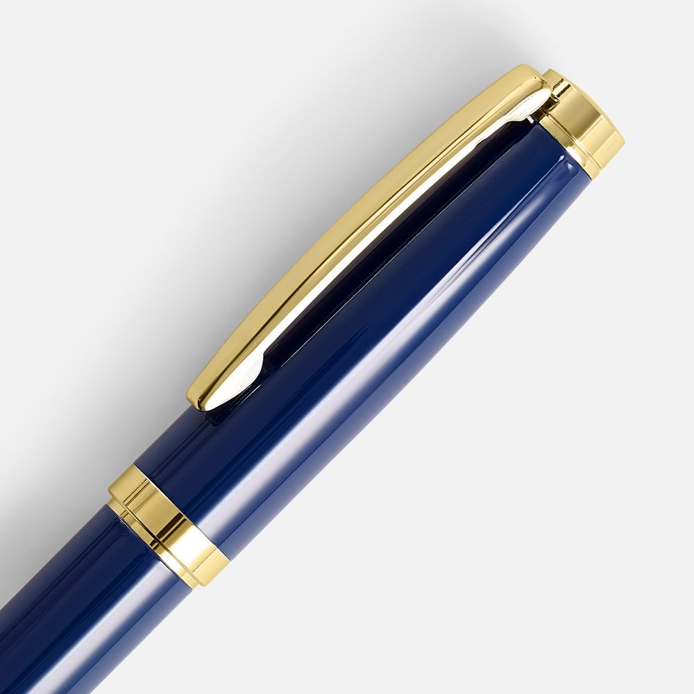 Ручка шариковая Letra Gold, глянцевая, темно-синяя
