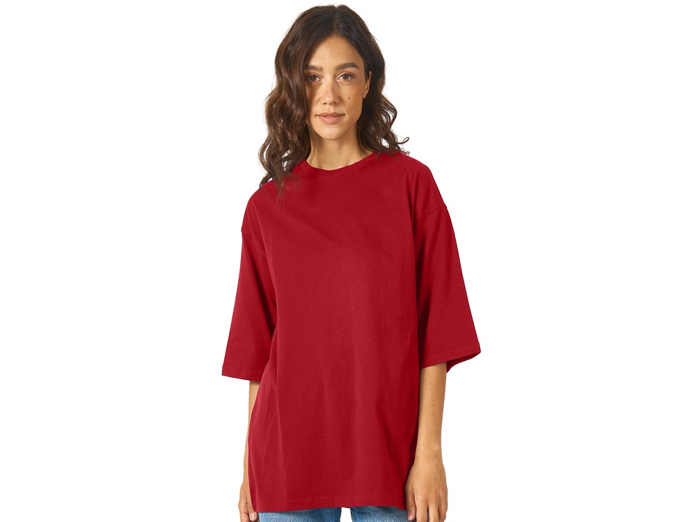 Футболка Berlin к/р оверсайз, 100% хлопок, 180гр, красный