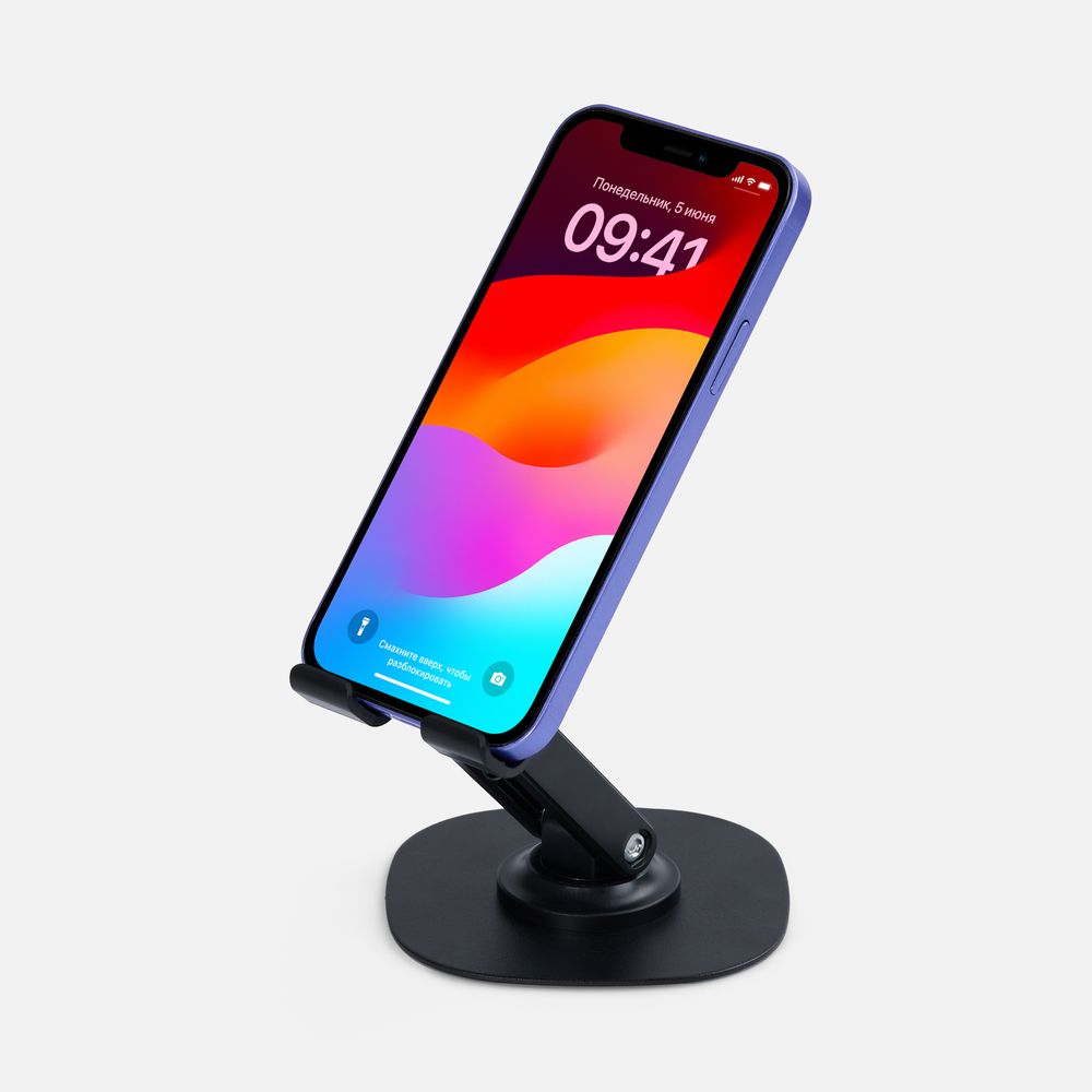 Подставка для смартфона Smartic Light, черная