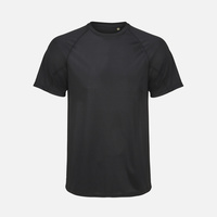 Футболка спортивная унисекс Vortex, черная, размер XXL