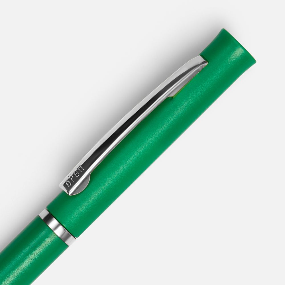 Ручка шариковая Euro Chrome, зеленая