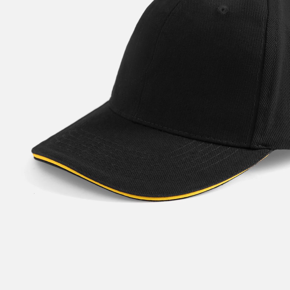Бейсболка Buffalo, черная с желтым