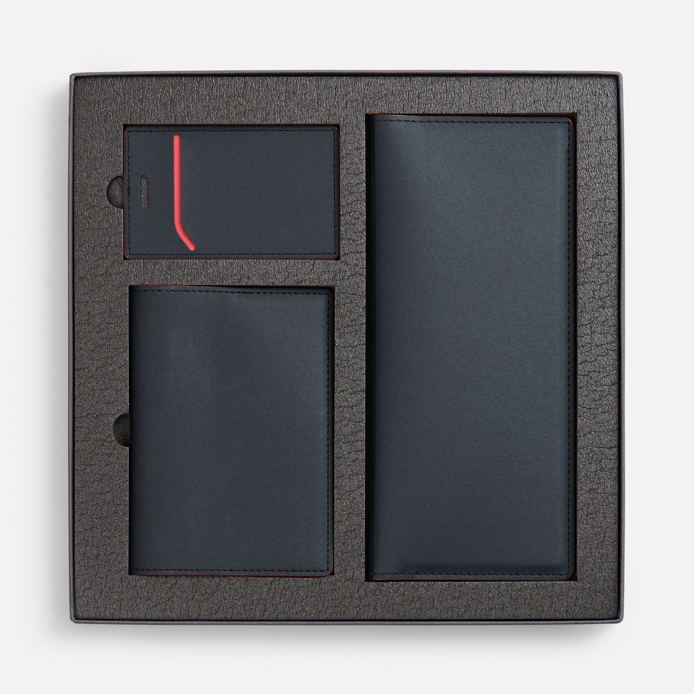 Набор Multimo Simple, черный с красным