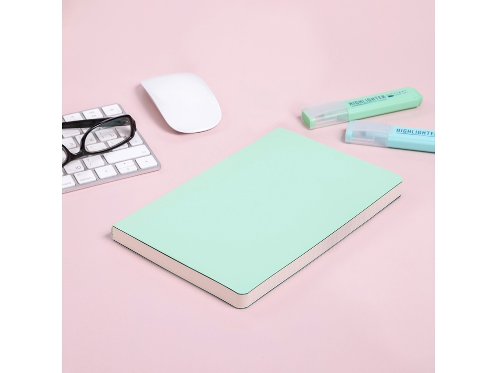 Ежедневник А5 недатированный Megapolis Velvet Flex, зефирный мятный