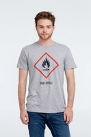 Футболка «Жар-птица», серый меланж, размер XXL