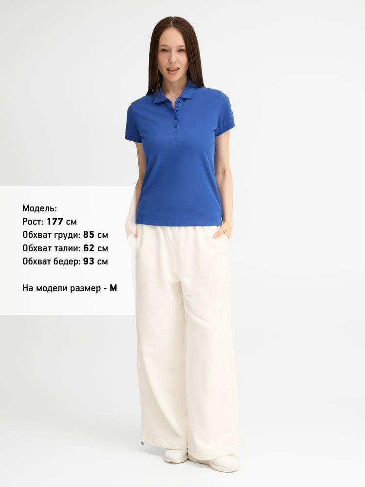 Рубашка поло женская People 210, ярко-синяя (royal)