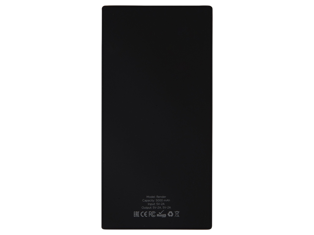Внешний аккумулятор Render с закаленным стеклом, 5000 mAh