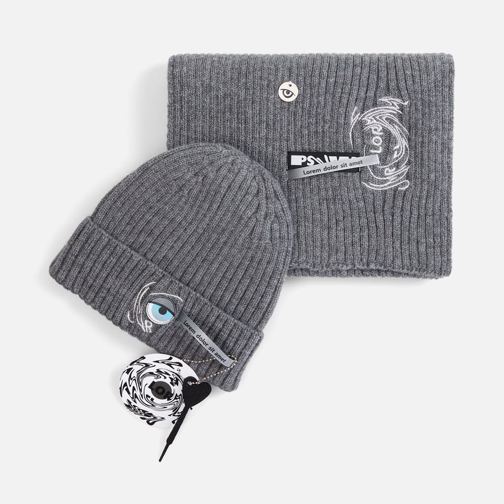 Набор Laconi, темно-серый меланж