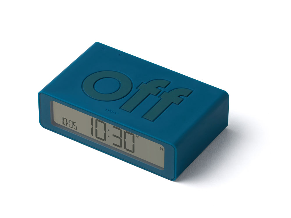 Часы настольные Flip Mini, темно-бирюзовый