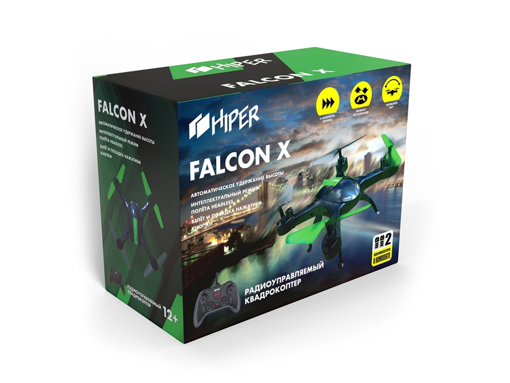 Радиоуправляемый квадрокоптер FALCON X