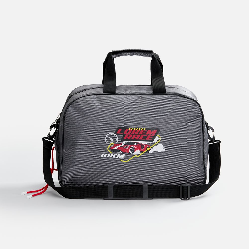 Спортивная сумка Atlantes, серая с черным