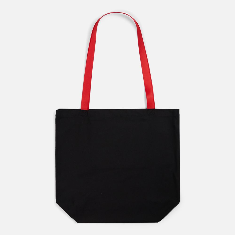 Шопер B5, черный с красными ручками