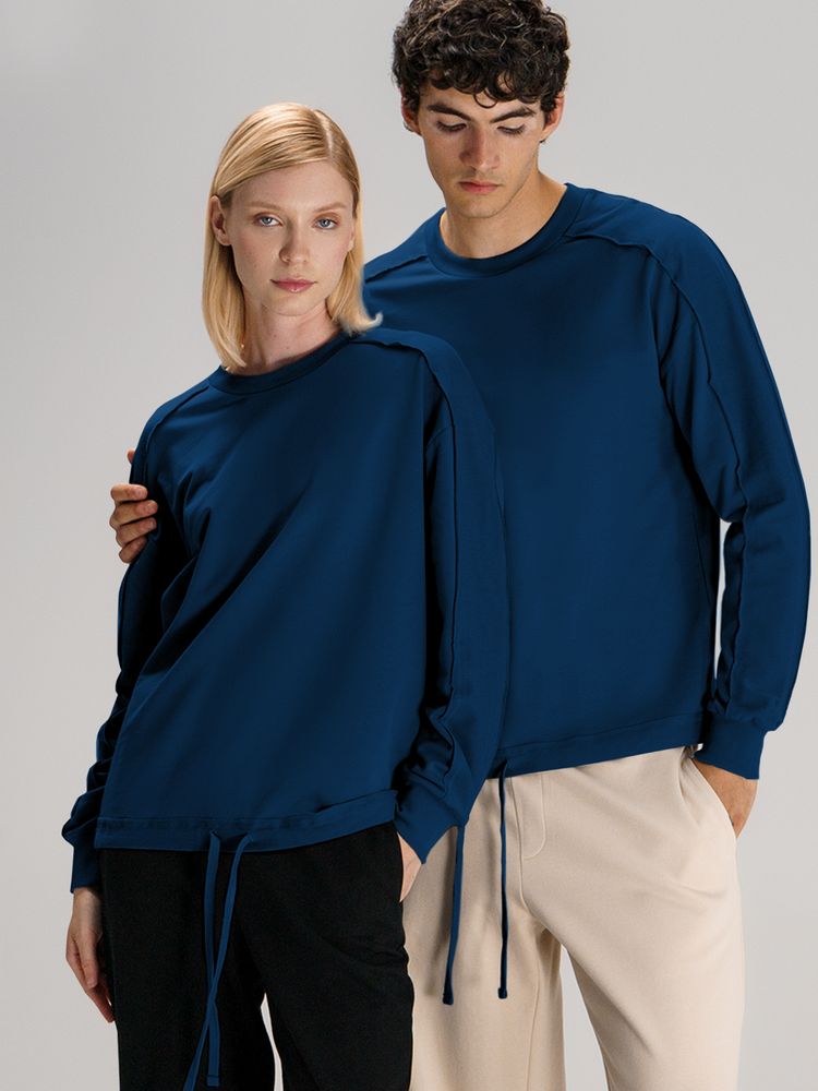 Свитшот унисекс Vozduh, темно-синий