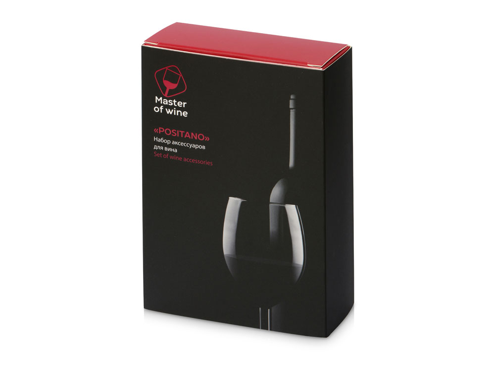 Набор для вина с аэратором и вакуумной пробкой Positano