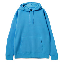 Толстовка с капюшоном Slam 320, бирюзовая, размер XXL
