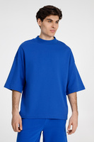 Футболка оверсайз унисекс T9, синяя, размер XL/XXL