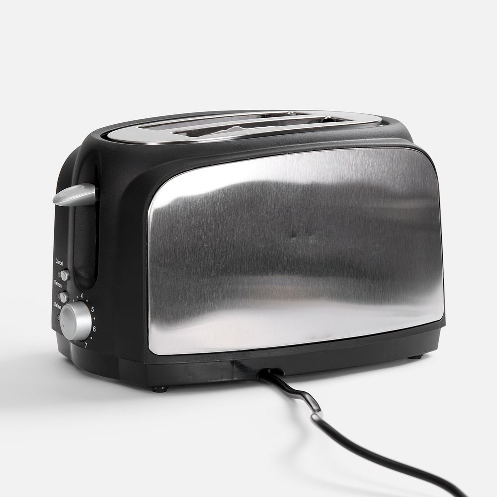 Электрический тостер Postre, серебристо-черный