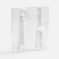 Шопер Clear Fest, ver.2, прозрачный с белыми ручками