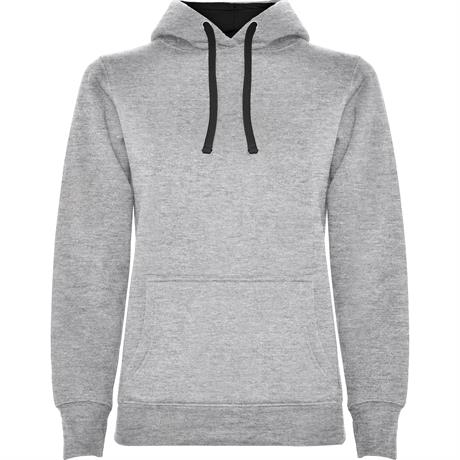 Толстовка URBAN WOMAN женская, СЕРЫЙ/ЧЕРНЫЙ 2XL