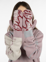 Варежки на заказ Mani, полушерсть, размер XL