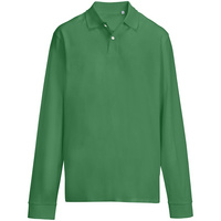 Рубашка поло унисекс с длинным рукавом Pacific LSL, ярко-зеленая, размер XXL
