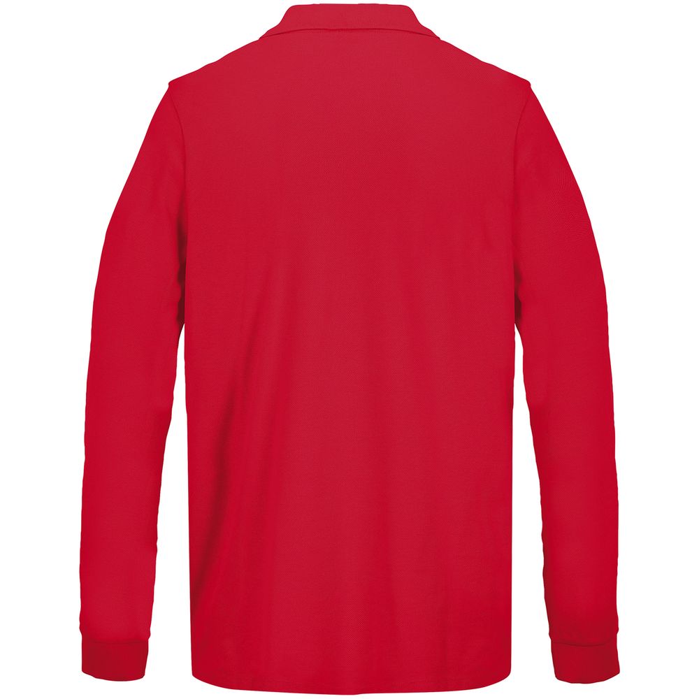 Рубашка поло унисекс с длинным рукавом Pacific LSL, красная