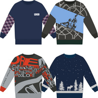 Свитер оверсайз на заказ Tricksy Net, акрил, размер XXL/XXXL