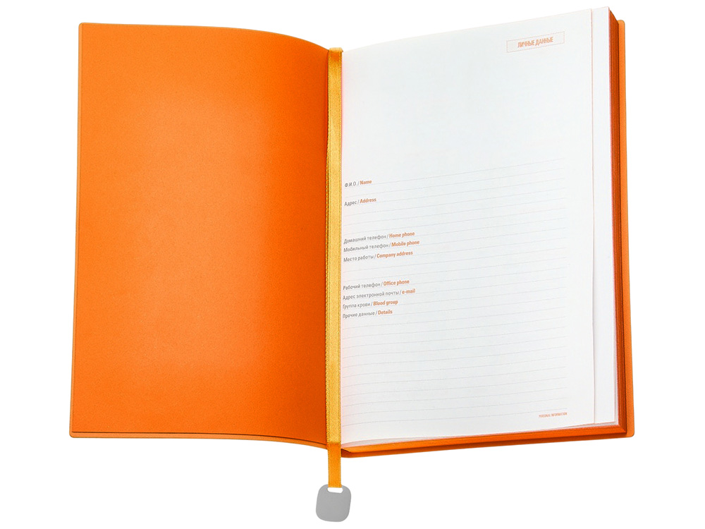 Ежедневник А5 недатированный Mercury, красный