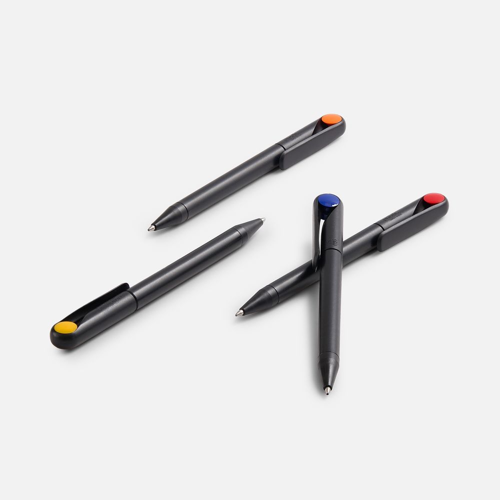 Ручка шариковая Prodir DS1 TMM Dot, черная с оранжевым