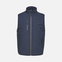 Жилет софтшелл унисекс Falcon BW, синий, размер 4XL