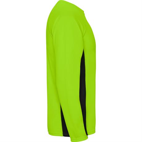 Спортивная футболка SHANGHAI L/S мужская, ФЛУОРЕСЦЕНТНЫЙ ЗЕЛЕНЫЙ/ЧЕРНЫЙ L