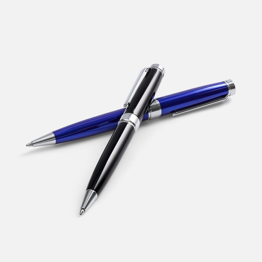 Ручка шариковая Broad Ring, глянцевая, черная