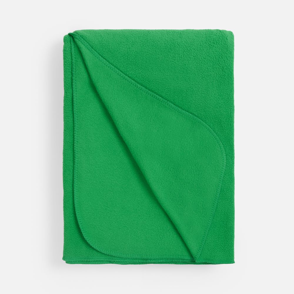 Флисовый плед Warm&Peace XL, зеленый