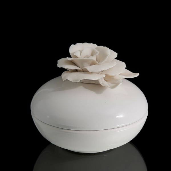 Шкатулка Beige Rose, кремовая