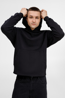 Худи оверсайз унисекс Kosmos, черное, размер XL/XXL