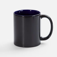 Кружка-хамелеон On Display, глянцевая, черная с синим