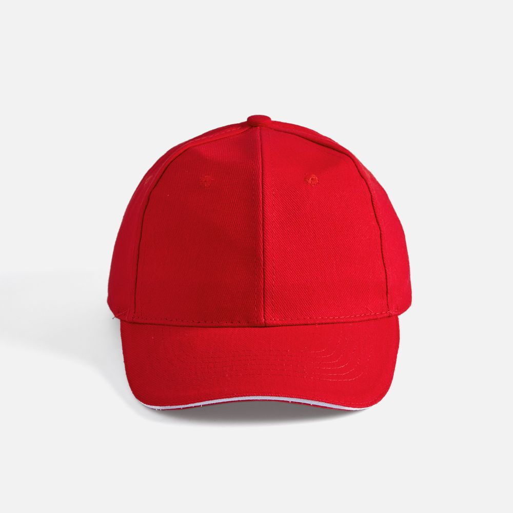 Бейсболка Buffalo, красная с белым