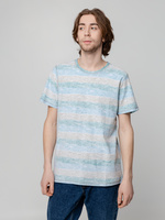 Футболка мужская RAYET двусторонняя, голубой/зеленый, размер XXL