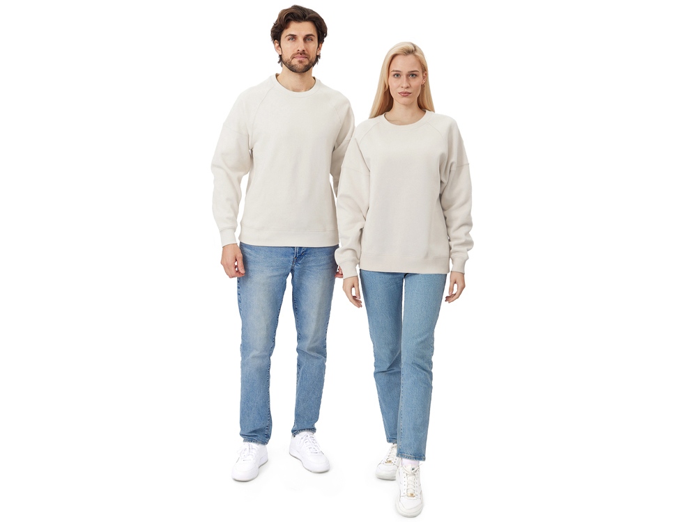 Свитшот оверсайз Paris, унисекс, бежевый