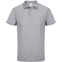 Рубашка поло унисекс Pitcher, серая, размер 3XL