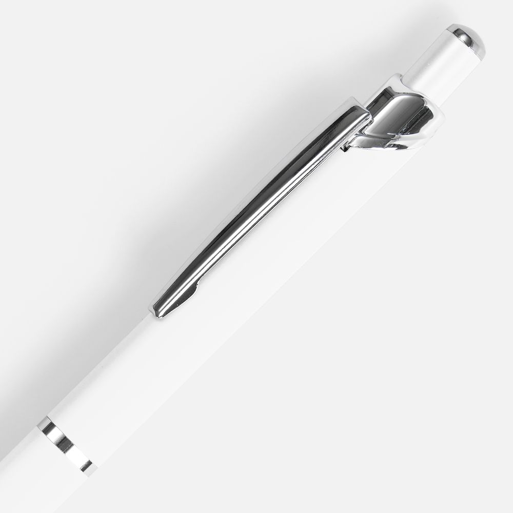 Ручка шариковая Chromos Soft Touch, белая