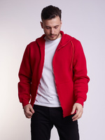 Худи на молнии Premium Heavy, красное, размер 5XL